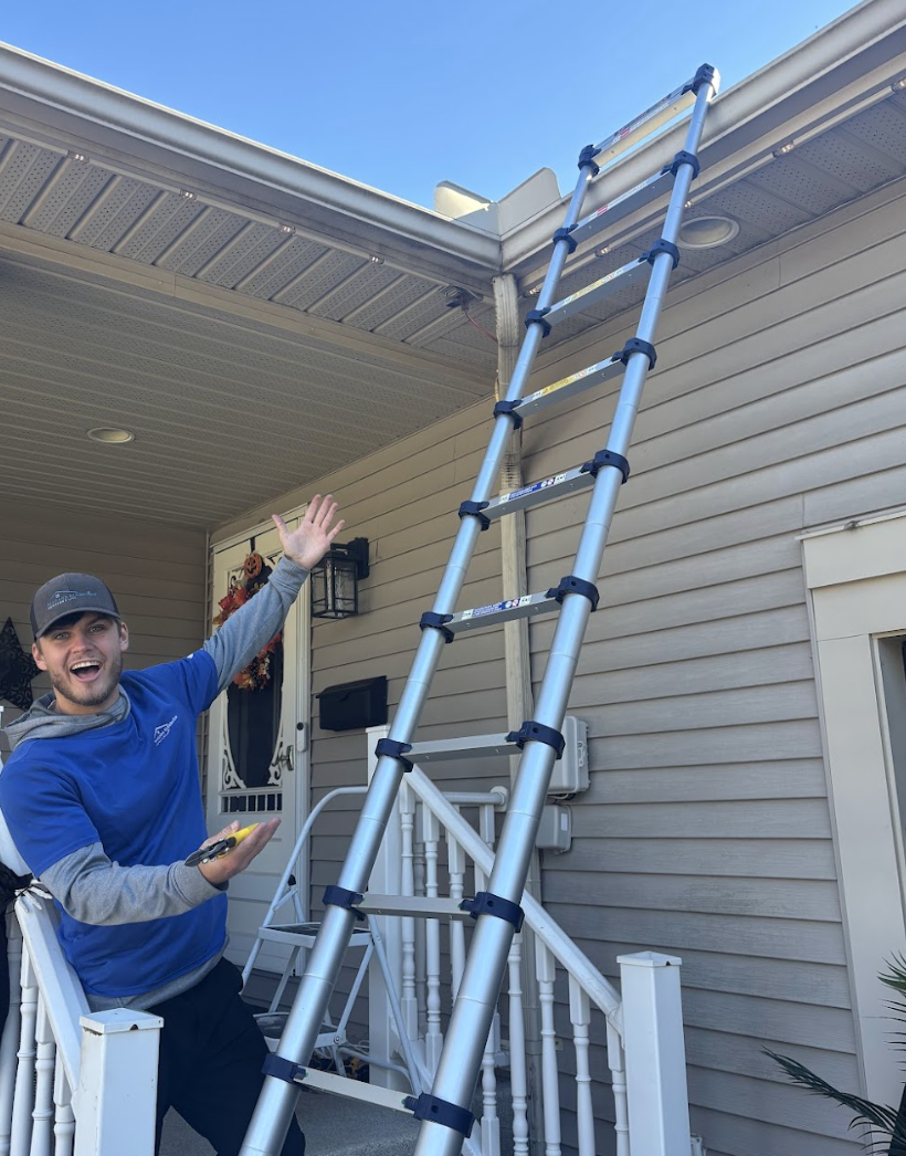 ClearView holiday lighting installation